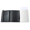 New Genuine Leather RFID Blocking Business Aluminum Wallet For Men Credit Card Holder