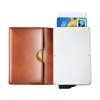RFID Blocking PU Or Genuine Leather Credit Card Wallet Card Case Holder for Men Women